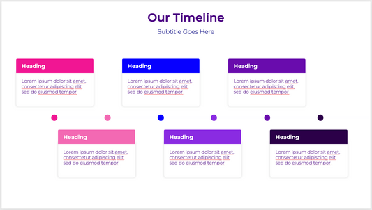 Timeline & Agenda Master Deck - 25 Creative Slide Templates