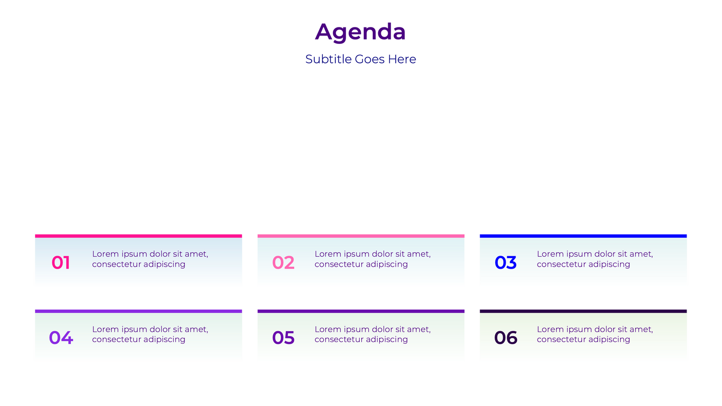 Comprehensive Agenda Template - 25 Professional Slide Templates