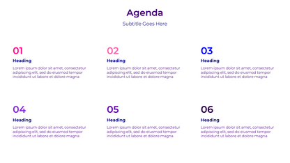 Comprehensive Agenda Template - 25 Professional Slide Templates