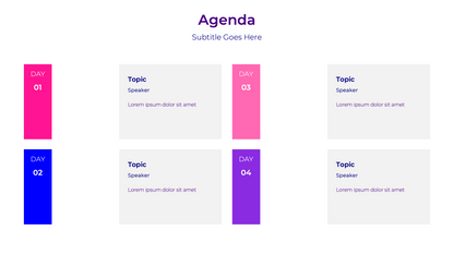 Comprehensive Agenda Template - 25 Professional Slide Templates