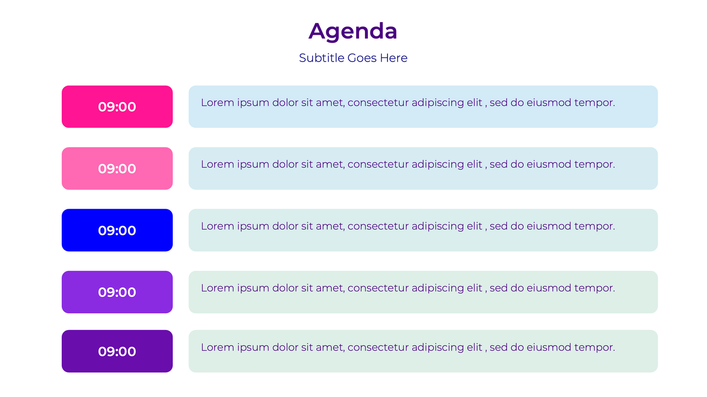 Comprehensive Agenda Template - 25 Professional Slide Templates