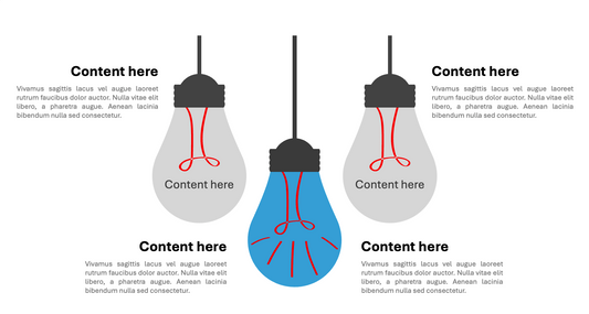 Hanging Light Bulbs for Illuminating Thoughts Slide